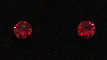 Load image into Gallery viewer, Swarovski Stud Earrings - Ruby