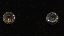 Load image into Gallery viewer, Swarovski Stud Earrings - Silver Night