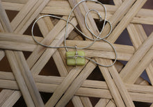 Load image into Gallery viewer, Mottled Lemon Chrysoprase Pendant Necklace