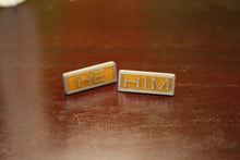 Load image into Gallery viewer, He Him Pronoun Lapel Pins Set