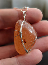 Load image into Gallery viewer, Banded Carnelian Pendant Necklace