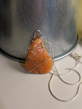 Load image into Gallery viewer, Orange Aventurine Pendant Necklace