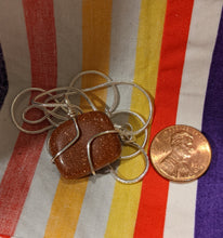 Load image into Gallery viewer, Goldstone Pendant Necklace
