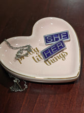 Load image into Gallery viewer, She Her Pronoun Lapel Pins Set