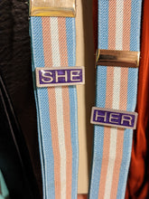 Load image into Gallery viewer, She Her Pronoun Lapel Pins Set