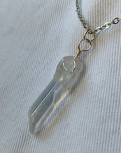 Load image into Gallery viewer, Crystal Necklace and Earrings Set - Clear/Silver