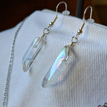 Load image into Gallery viewer, Crystal Necklace and Earrings Set - Clear/Silver
