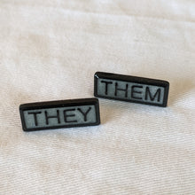 Load image into Gallery viewer, They Them Pronoun Lapel Pins Sets