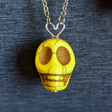 Load image into Gallery viewer, Very Cool Skull Pal Necklace - Yellow