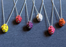 Load image into Gallery viewer, Very Cool Skull Pal Necklace - Pink