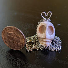 Load image into Gallery viewer, Very Cool Skull Pal Necklace - Orange