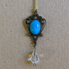 Load image into Gallery viewer, Crystal Accent Turquoise Necklace