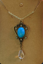 Load image into Gallery viewer, Crystal Accent Turquoise Necklace
