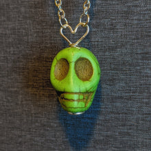 Load image into Gallery viewer, Very Cool Skull Pal Necklace - Green