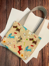 Load image into Gallery viewer, Doggy Fabric Gift Tote Bag