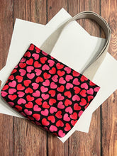 Load image into Gallery viewer, Heart Fabric Gift Tote Bag
