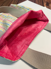 Load image into Gallery viewer, Pastel Gingham Fabric Gift Tote Bag
