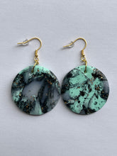 Load image into Gallery viewer, UV Marbled Polymer Clay Earrings