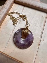 Load image into Gallery viewer, Amethyst Torus Pendant Necklace