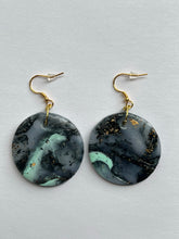 Load image into Gallery viewer, UV Marbled Polymer Clay Earrings