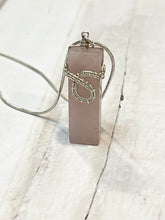 Load image into Gallery viewer, Rose Quartz Post Necklace