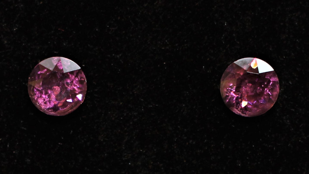 Swarovski Stud Earrings - Amethyst Ignite