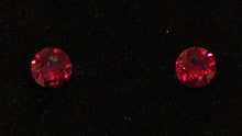 Load image into Gallery viewer, Swarovski Stud Earrings - Ruby
