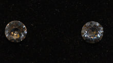 Load image into Gallery viewer, Swarovski Stud Earrings - Silver Night
