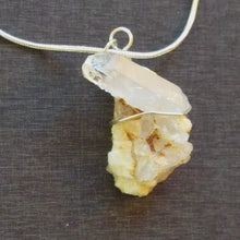 Load and play video in Gallery viewer, Rough Quartz Pendant Necklace
