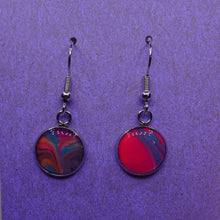 Load image into Gallery viewer, Acrylic Circle Earrings - Space
