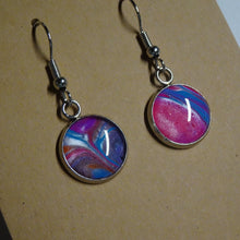 Load image into Gallery viewer, Acrylic Circle Earrings - Space
