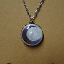 Load image into Gallery viewer, Solar Lunar Dual Charm Necklace
