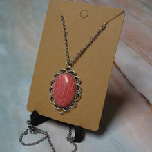 Load image into Gallery viewer, Rhodochrosite Pendant Necklace
