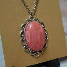 Load image into Gallery viewer, Rhodochrosite Pendant Necklace
