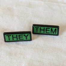 Load image into Gallery viewer, They Them Pronoun Lapel Pins Sets
