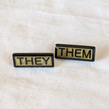 Load image into Gallery viewer, They Them Pronoun Lapel Pins Sets
