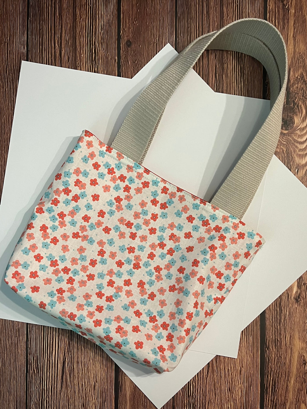 Dainty Flower Fabric Gift Tote Bag