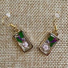 Load image into Gallery viewer, Pressed Flower Pendant Earrings
