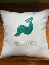Load image into Gallery viewer, Easy Sleazy Slug Decorative Pillow
