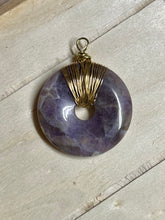 Load image into Gallery viewer, Amethyst Torus Pendant Necklace
