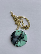 Load image into Gallery viewer, UV Marbled Polymer Clay Necklace
