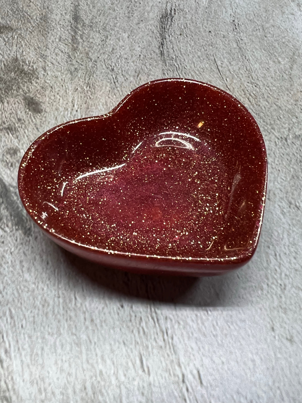 Red Tiny Heart Jewelry Dish
